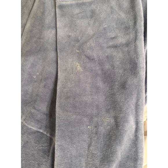 Iets Frans Velour Hooded Jumpsuit – Blue/Gray – Size M – Y2K Lounge One Piece - Picture 6 of 9